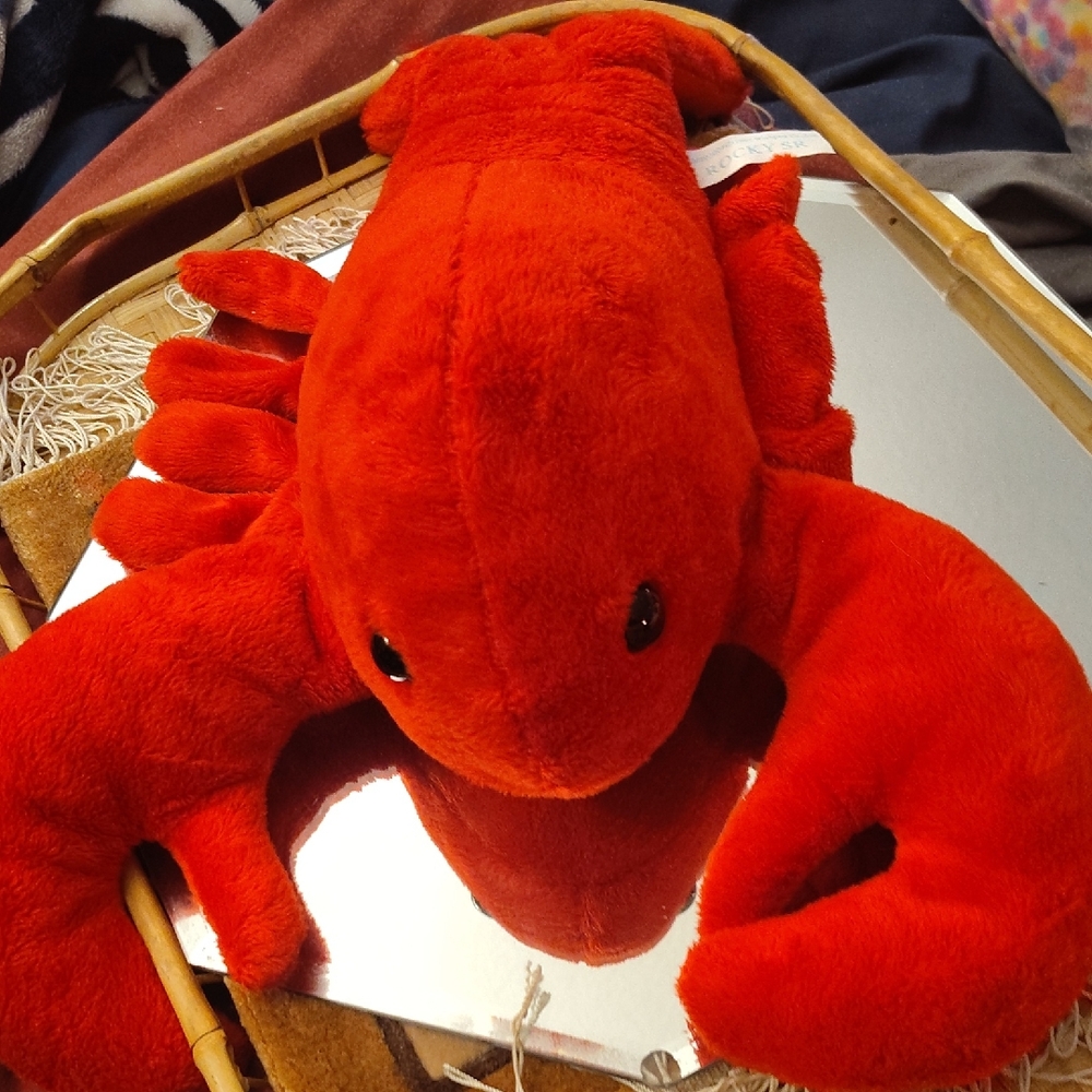 Vintage 1997 Ty Rocky SR. Red Lobster Toy